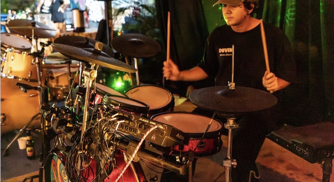 Student band in concert at Nosara Music Academy